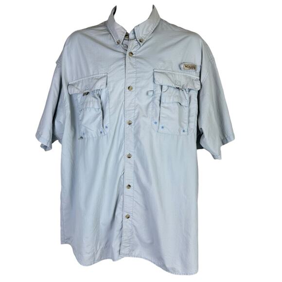 Columbia Other - Columbia PFG Performance Shirt Short Sleeve Blue Size XL Vented
